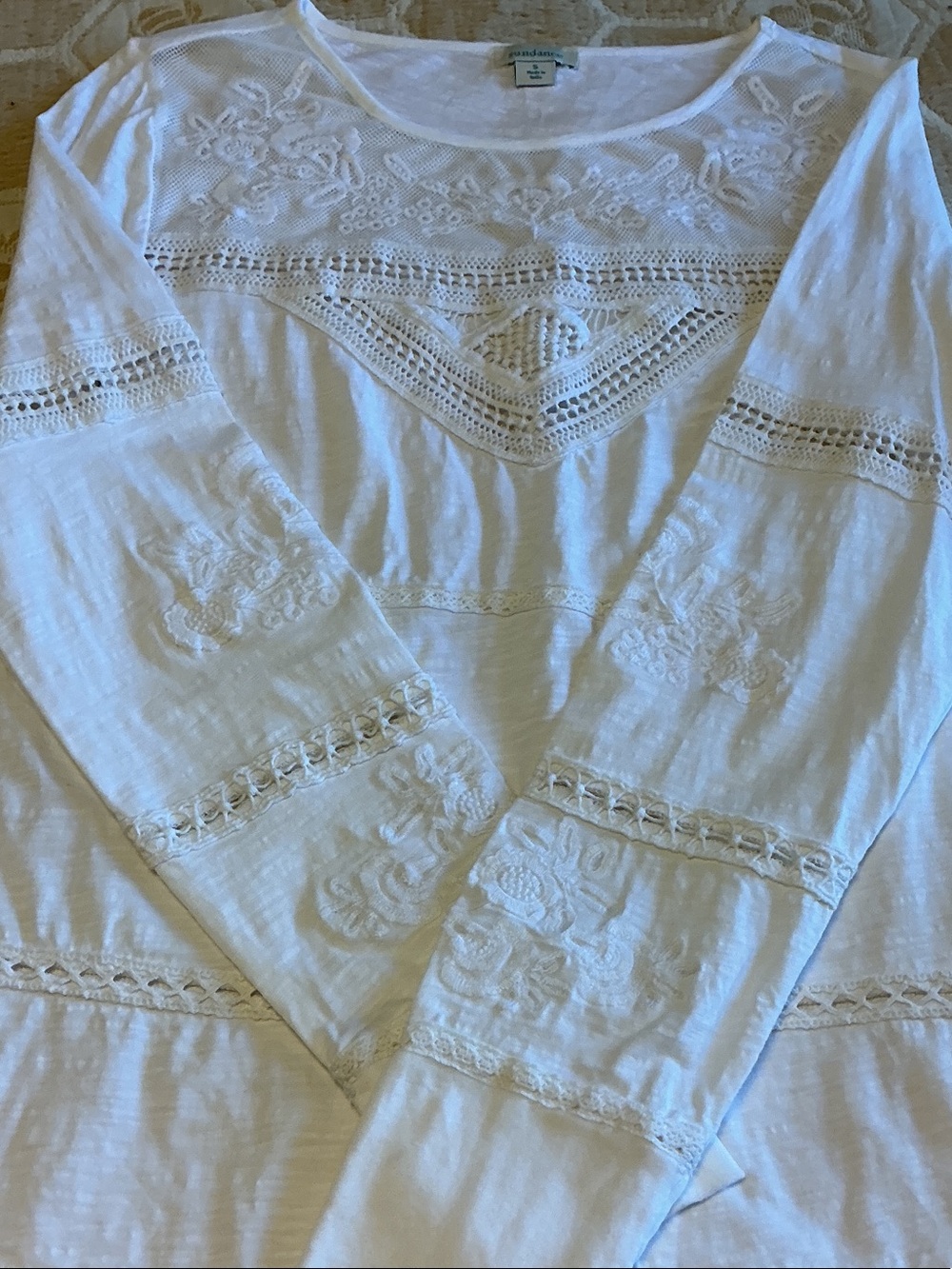 SUNDANCE CATALOG LONG SLEEVED TEE